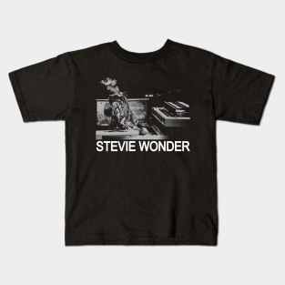 Stevie Wonder - Black art Kids T-Shirt